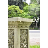 希臘歐風花園石柱_玫瑰方柱(y14602 庭園飾品系列-擺飾系列)